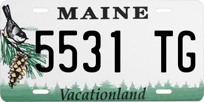 ME license plate 5531TG