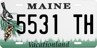 ME license plate 5531TH