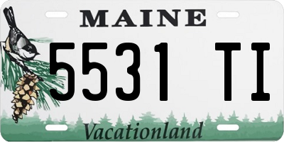 ME license plate 5531TI