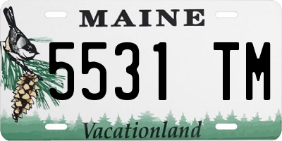 ME license plate 5531TM