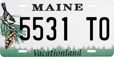 ME license plate 5531TO