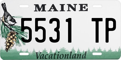 ME license plate 5531TP