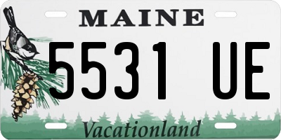 ME license plate 5531UE
