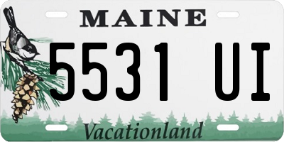 ME license plate 5531UI