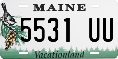 ME license plate 5531UU