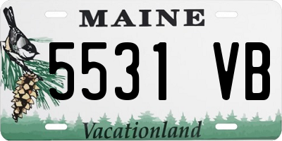 ME license plate 5531VB