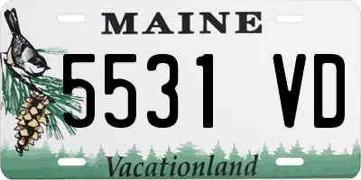 ME license plate 5531VD