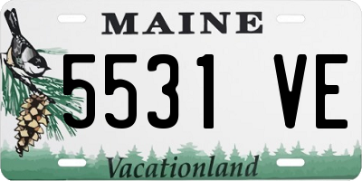 ME license plate 5531VE