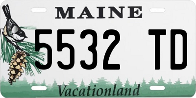 ME license plate 5532TD