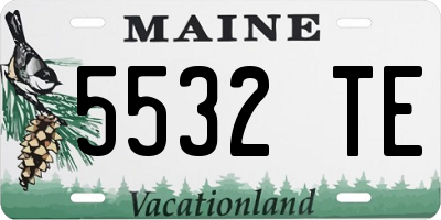 ME license plate 5532TE