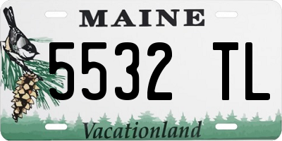 ME license plate 5532TL