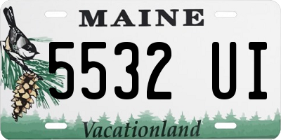 ME license plate 5532UI