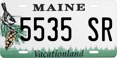 ME license plate 5535SR