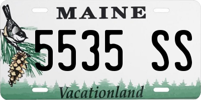 ME license plate 5535SS