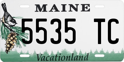 ME license plate 5535TC