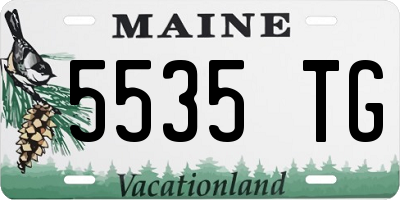 ME license plate 5535TG
