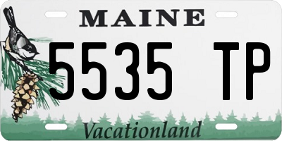 ME license plate 5535TP