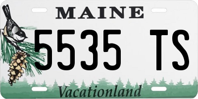 ME license plate 5535TS