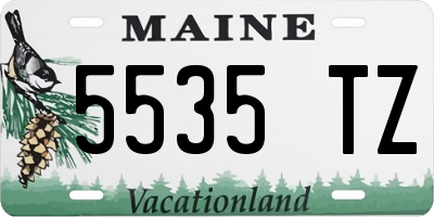 ME license plate 5535TZ