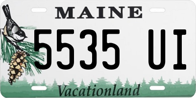 ME license plate 5535UI