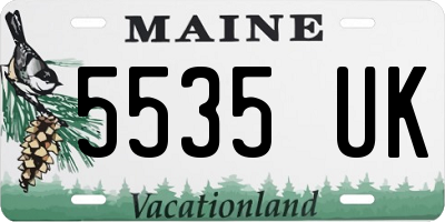 ME license plate 5535UK