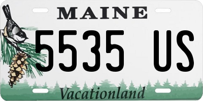 ME license plate 5535US