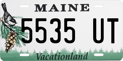 ME license plate 5535UT