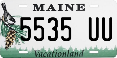 ME license plate 5535UU