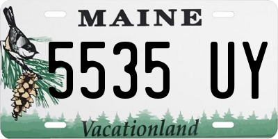 ME license plate 5535UY