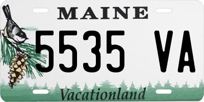 ME license plate 5535VA