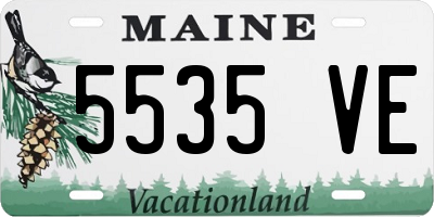 ME license plate 5535VE