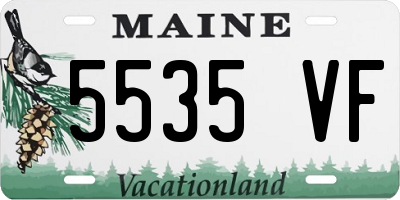 ME license plate 5535VF
