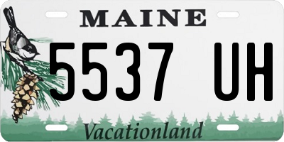 ME license plate 5537UH