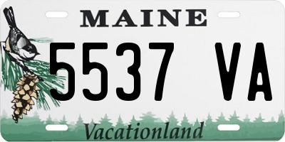 ME license plate 5537VA