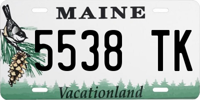 ME license plate 5538TK