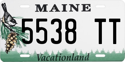 ME license plate 5538TT