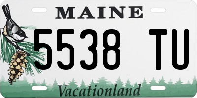 ME license plate 5538TU