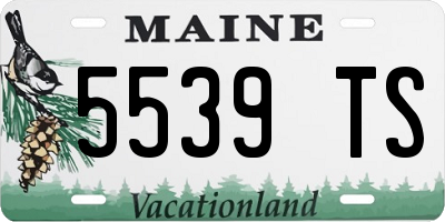 ME license plate 5539TS