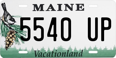 ME license plate 5540UP