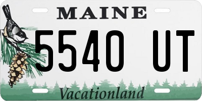 ME license plate 5540UT