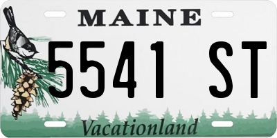 ME license plate 5541ST