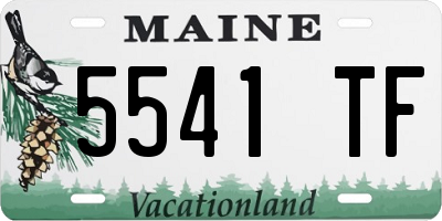 ME license plate 5541TF