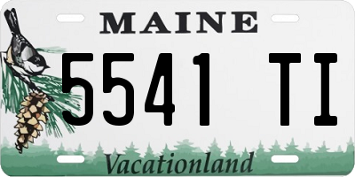 ME license plate 5541TI