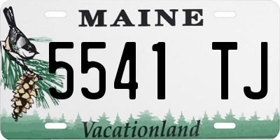 ME license plate 5541TJ