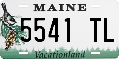 ME license plate 5541TL