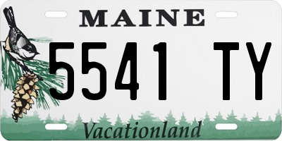 ME license plate 5541TY