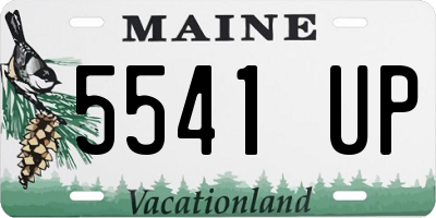 ME license plate 5541UP