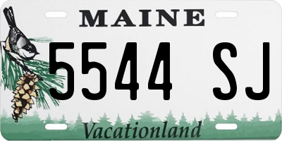 ME license plate 5544SJ