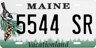 ME license plate 5544SR