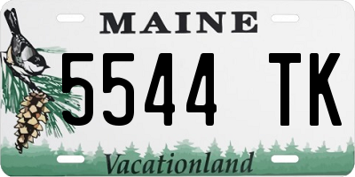 ME license plate 5544TK